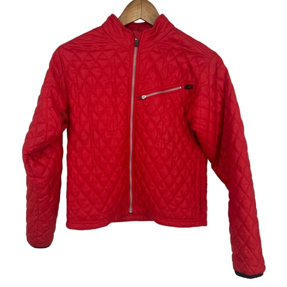 OBERMEYER  Women's Red Quilted Puffer Ski/Snow Jacket Fully Lined Size 8